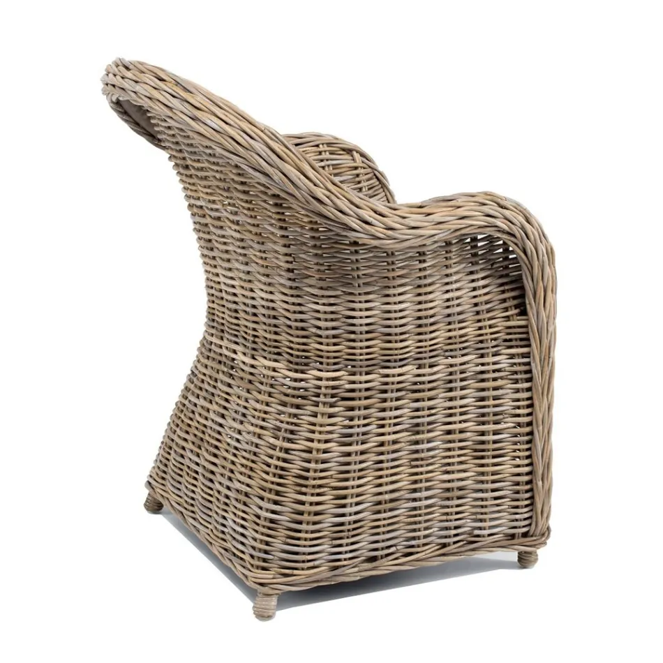 Fotel ogrodowy z Kubù z poduszką do siedzenia - Nazgul Viadurini