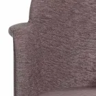 Obrotowy fotel biurowy z kółkami i podłokietnikami Made in Italy - Felix Viadurini