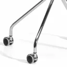 Obrotowy fotel biurowy z kółkami i podłokietnikami Made in Italy - Felix Viadurini