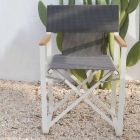 Składany fotel ogrodowy z aluminium Made in Italy - Liberato Viadurini