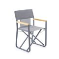 Składany fotel ogrodowy z aluminium Made in Italy - Liberato