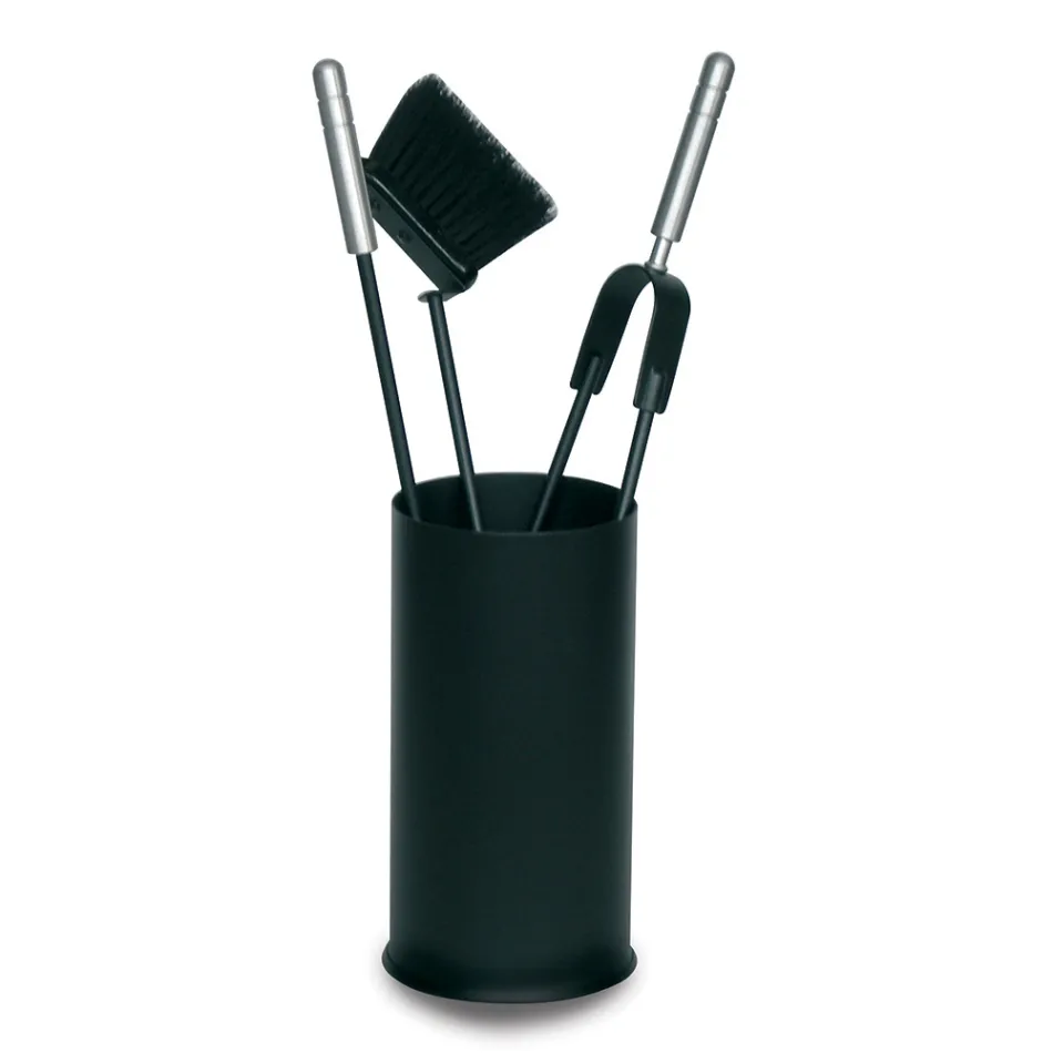 Uchwyt na narzędzia z 3 narzędziami do pielęgnacji kominka Made in Italy - Cuscus Viadurini