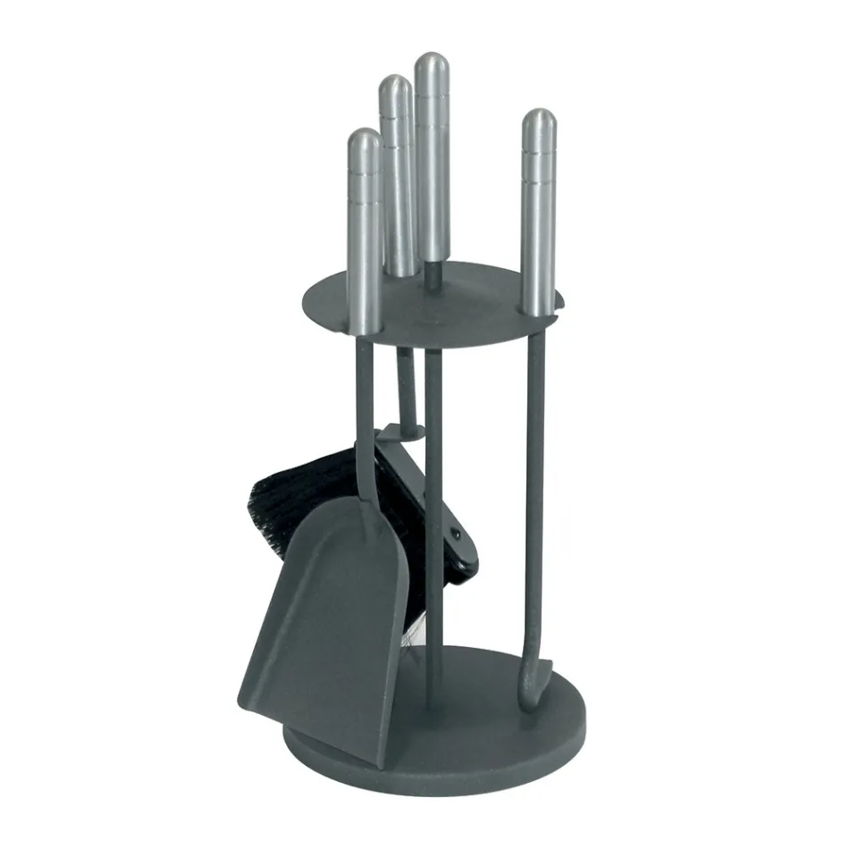 Uchwyt narzędziowy z 3 metalowymi narzędziami o różnych wykończeniach Made in Italy - Darbuka Viadurini