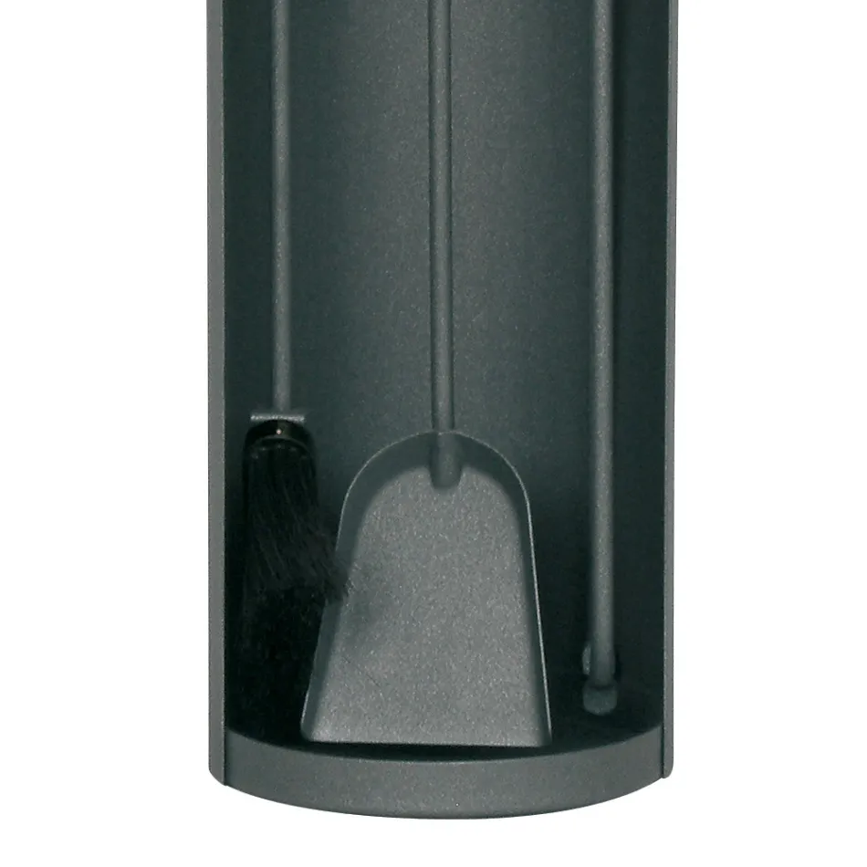 Uchwyt na narzędzia z 3 metalowymi narzędziami kominkowymi Made in Italy - Bazar Viadurini