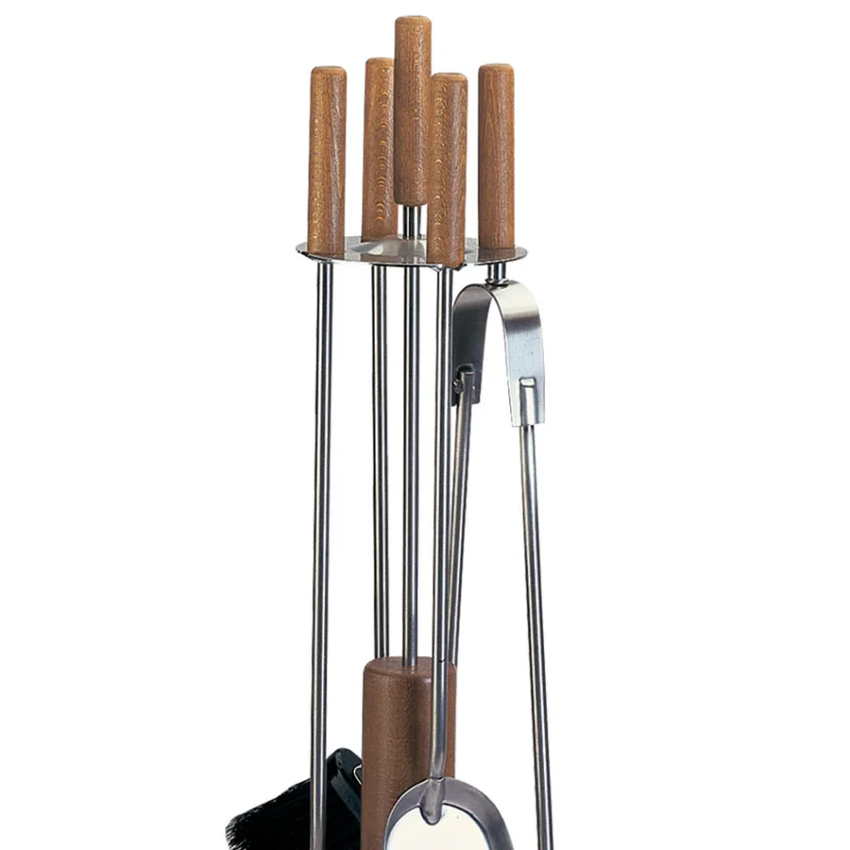 Uchwyt narzędziowy z 4 akcesoriami z metalu lub stali Wyprodukowano we Włoszech - Papaja Viadurini