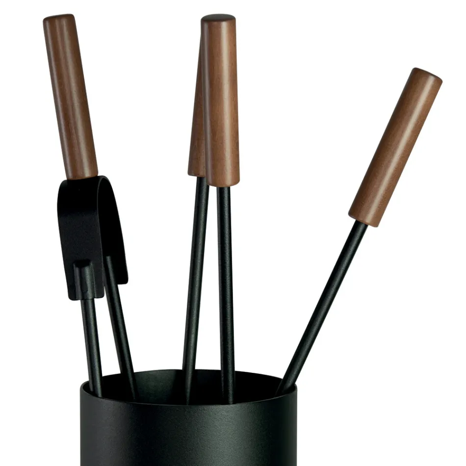 Uchwyt na narzędzia z 4 narzędziami do pielęgnacji kominka Made in Italy - Fakir Viadurini