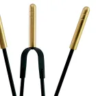 Uchwyt na narzędzia z 4 narzędziami do pielęgnacji kominka Made in Italy - Fakir Viadurini