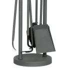 Uchwyt na narzędzia z 4 narzędziami kominkowymi Made in Italy - Licaone Viadurini