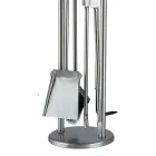 Uchwyt na narzędzia z 4 narzędziami kominkowymi Made in Italy - Licaone Viadurini