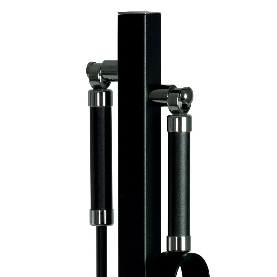 Uchwyt narzędziowy z haczykiem i zaciskiem z metalu lub stali Made in Italy - Samovar Viadurini