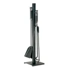 Uchwyt na narzędzia z haczykiem, zaciskiem, szufelką i szczotką Made in Italy - Geisha Viadurini