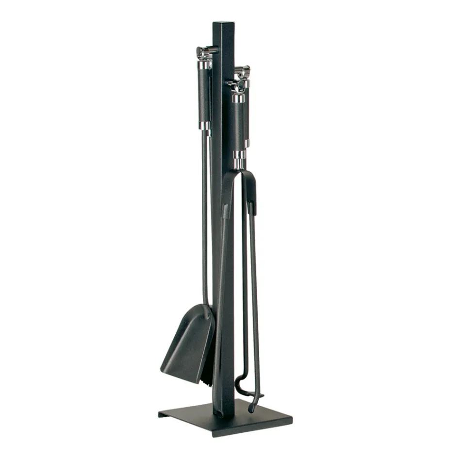 Uchwyt na narzędzia z haczykiem, zaciskiem, szufelką i szczotką Made in Italy - Geisha Viadurini