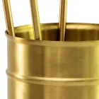 Mosiężny uchwyt na narzędzia kominkowe 4 sztuki Made in Italy - Żyrafa Viadurini