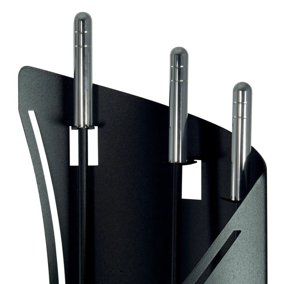 Naprawiono uchwyt na narzędzia z 3 narzędziami kominkowymi Made in Italy - Turban Viadurini