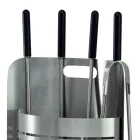 Naprawiono uchwyt na narzędzia z 4 narzędziami do kominka Made in Italy - Bonsai Viadurini