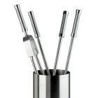 Uchwyt narzędziowy ze stali nierdzewnej z 4 akcesoriami Made in Italy - Plecak Viadurini