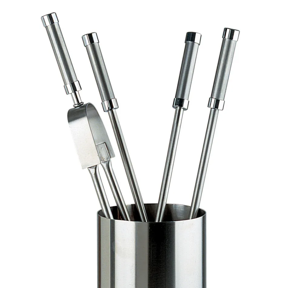 Uchwyt narzędziowy ze stali nierdzewnej z 4 akcesoriami Made in Italy - Plecak Viadurini