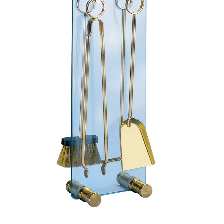 Uchwyt narzędziowy z hartowanego kryształu z 4 akcesoriami Made in Italy - Zebra Viadurini