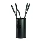 Metalowy uchwyt na narzędzia z 4 akcesoriami i płomieniem Made in Italy - Fakir Viadurini