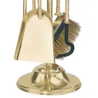 Mosiężny uchwyt na narzędzia z 4 akcesoriami. Wysokość 65 cm Made in Italy - Kangur Viadurini