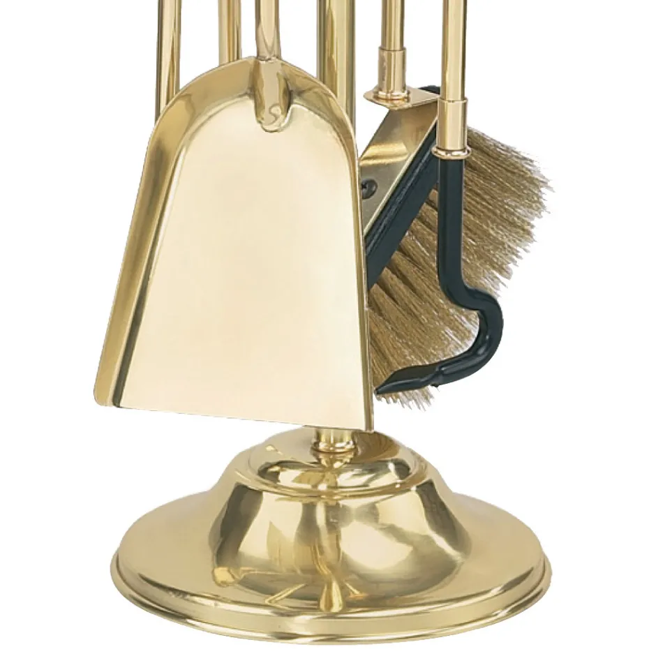 Mosiężny uchwyt na narzędzia z 4 akcesoriami. Wysokość 65 cm Made in Italy - Kangur Viadurini