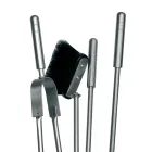 Uchwyt na narzędzia kominkowe z 4 narzędziami w zestawie Made in Italy - Merlo Viadurini