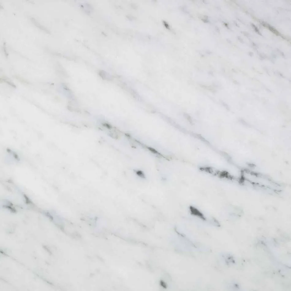 Nowoczesny uchwyt na chusteczki z białego marmuru z Carrary Made in Italy - Rafa Viadurini