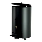 Uchwyt na pellet z pokrywką, miotłą i łopatą Made in Italy - Cacatua Viadurini