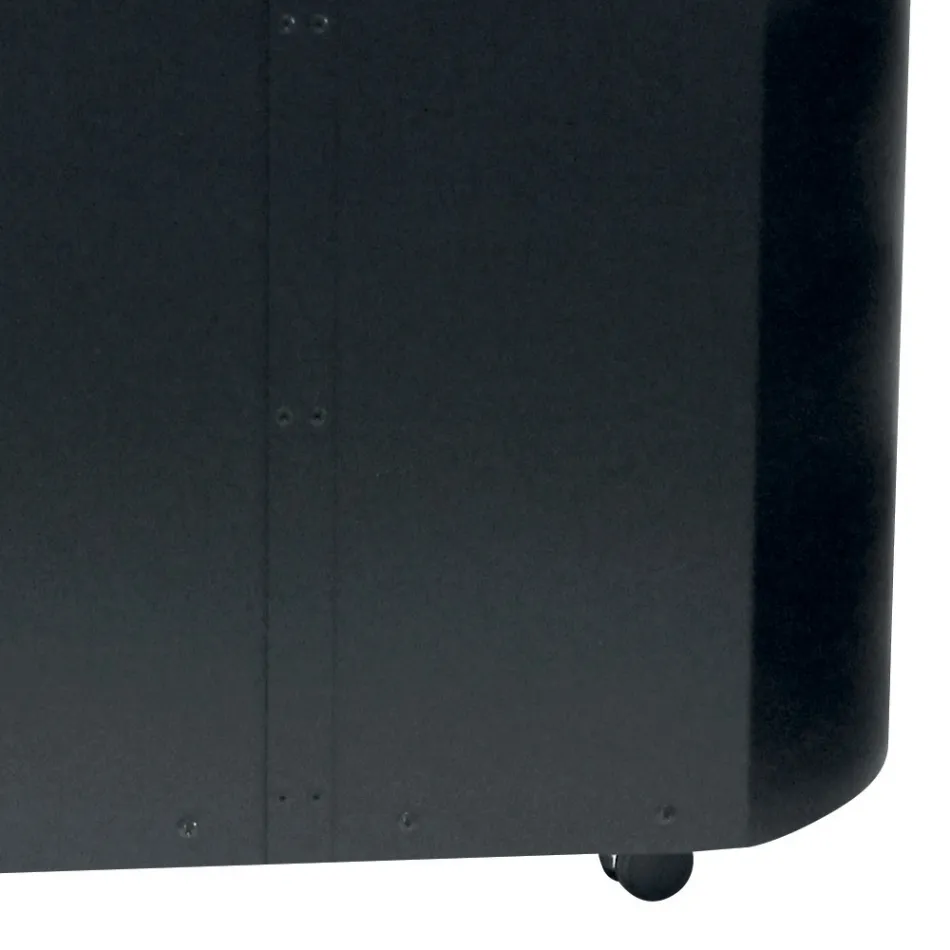 Metalowy uchwyt na pellet z kółkami i drewnianą pokrywką Made in Italy - Bisonte Viadurini