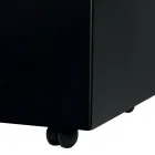 Prostokątny metalowy uchwyt na pellet z 4 kółkami Made in Italy - Aquila Viadurini