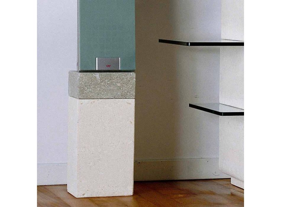 Port TV kamień muzyczny i kryształy nowoczesny design Xeni Viadurini