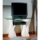 Porta Tv kamień i kryształ elegancko zaprojektowany Khloe Viadurini