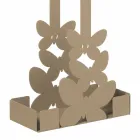 Podwójny uchwyt na kubek w kolorze białym, beżowym lub z kości słoniowej. Made in Italy - Leiden Viadurini