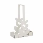 Podwójny uchwyt na kubek w kolorze białym, beżowym lub z kości słoniowej. Made in Italy - Leiden Viadurini