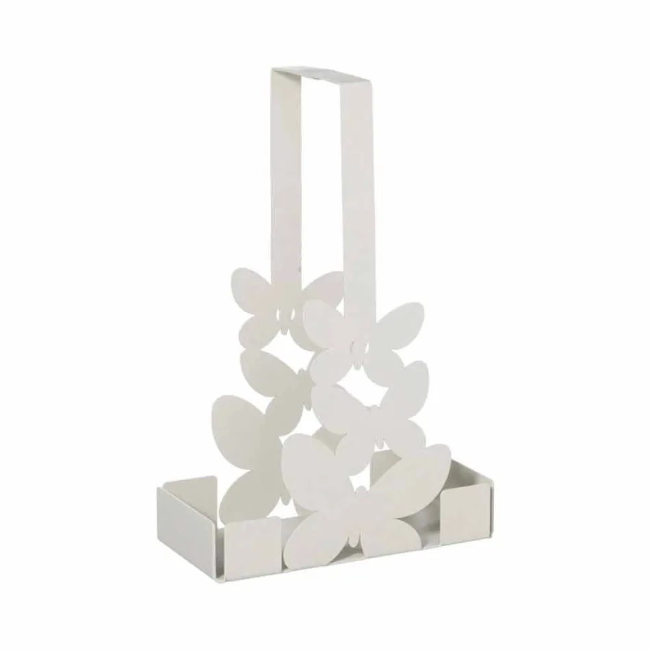 Podwójny uchwyt na kubek w kolorze białym, beżowym lub z kości słoniowej. Made in Italy - Leiden Viadurini