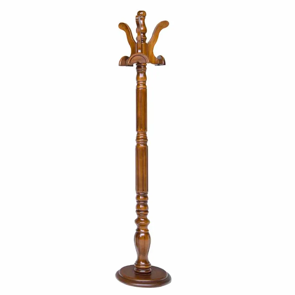 Stojak podłogowy z drewnianą podstawą mdf wykonaną we Włoszech Romeo Viadurini