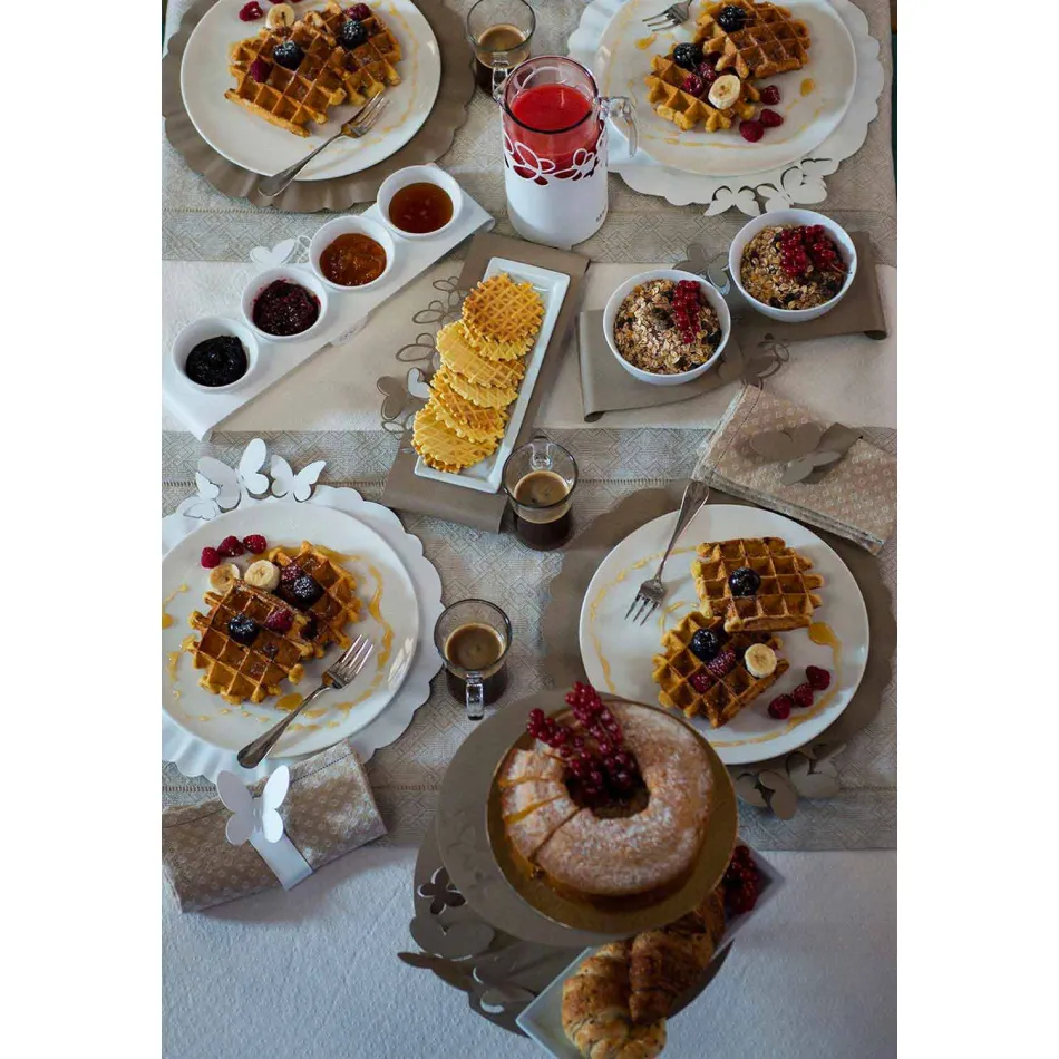 Nowoczesny uchwyt na butelki w kolorze białym, beżowym lub z kości słoniowej. Made in Italy - Leiden Viadurini