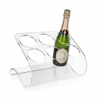 Wolnostojący uchwyt na 6 butelek z przezroczystej pleksi - tanatyna Viadurini