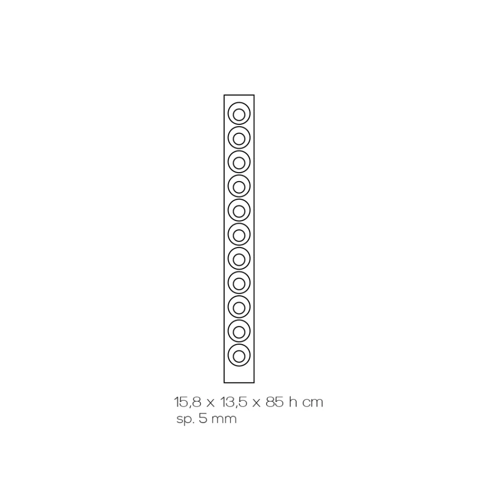 Ścienny uchwyt na butelkę wina z przezroczystego kryształu akrylowego - Piccolo Viadurini
