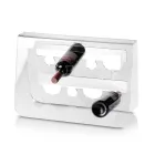 Podłogowy uchwyt na butelkę wina z przezroczystego kryształu akrylowego - Dappino Viadurini