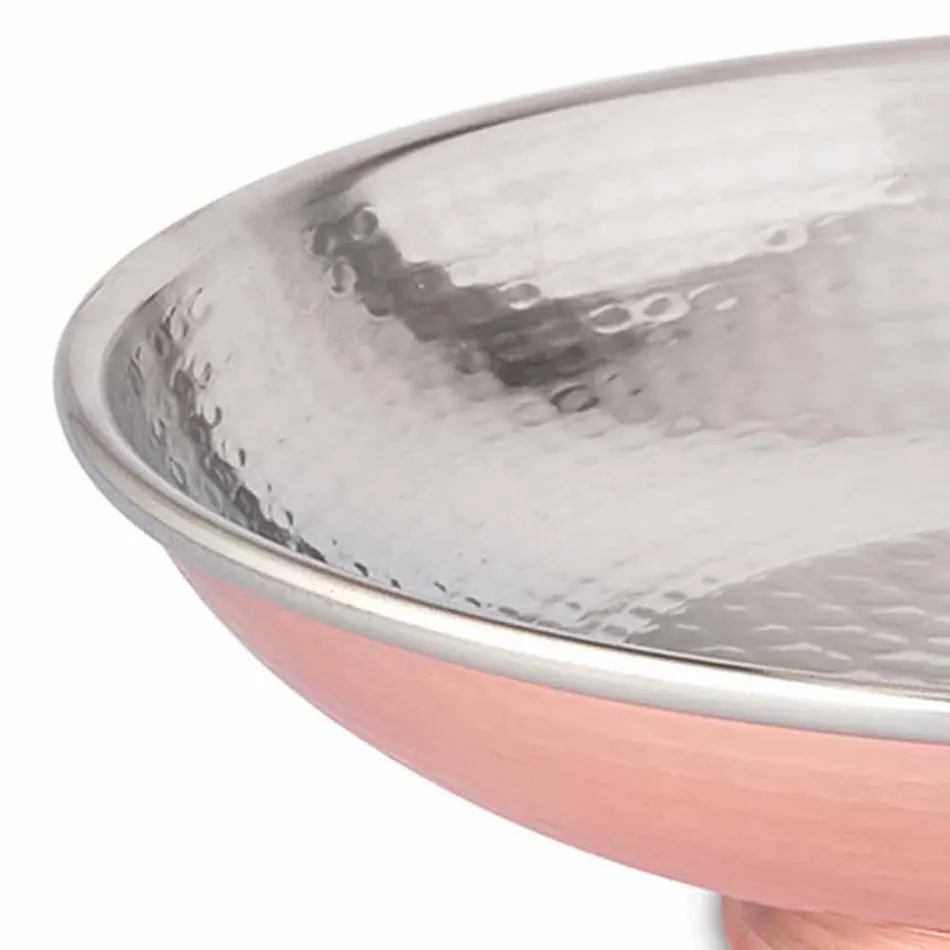 Stół Design Miska na owoce Ręcznie krojona miedziana ozdoba centralna 28 cm - Terraemare Viadurini