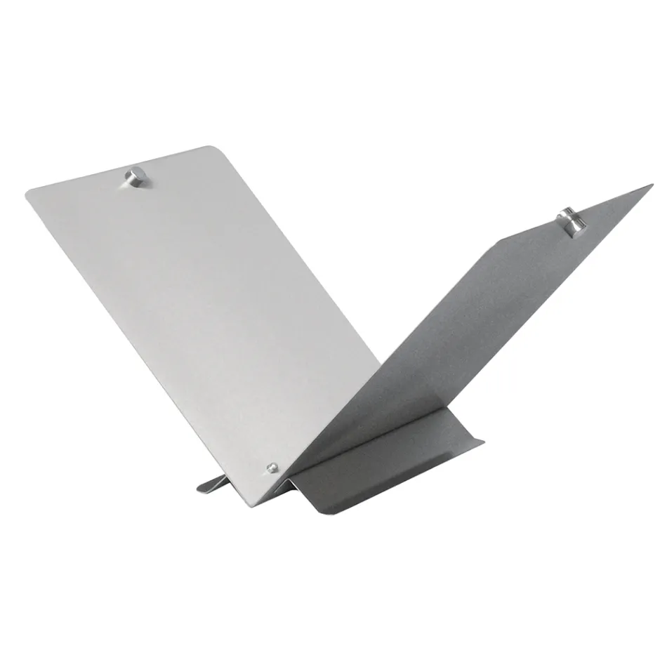 Drewniany stojak w kształcie otwartej książki z metalu lub stali Wyprodukowano we Włoszech - Falco Viadurini