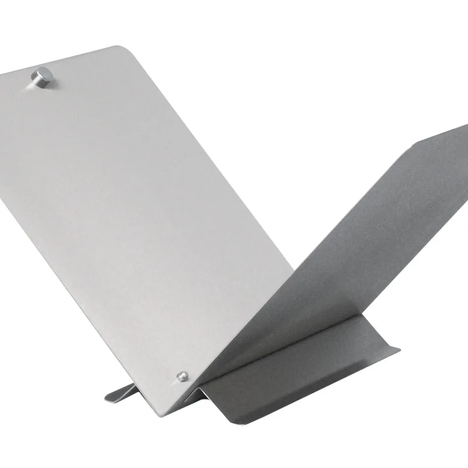 Drewniany stojak w kształcie otwartej książki z metalu lub stali Wyprodukowano we Włoszech - Falco Viadurini