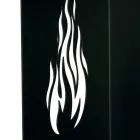 Drewniany uchwyt z kółkami i górną szufladą Made in Italy - Polare Viadurini