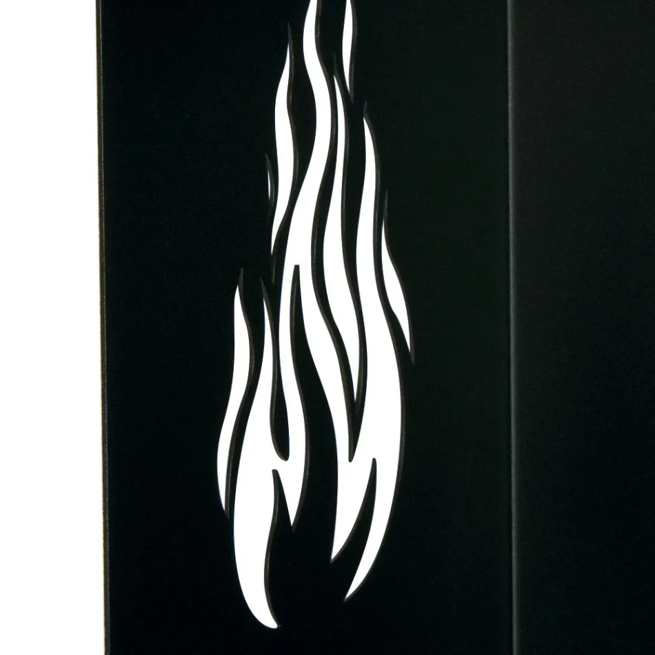 Drewniany uchwyt z kółkami i górną szufladą Made in Italy - Polare Viadurini