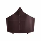 Portalegna z wnętrzem z kołem w nowoczesnym zregenerowanej skóry Fabia Viadurini