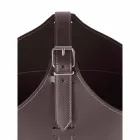 Portalegna z wnętrzem z kołem w nowoczesnym zregenerowanej skóry Fabia Viadurini