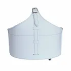 Portalegna z wnętrzem z kołem w nowoczesnym zregenerowanej skóry Fabia Viadurini