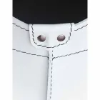 Portalegna z wnętrzem z kołem w nowoczesnym zregenerowanej skóry Fabia Viadurini