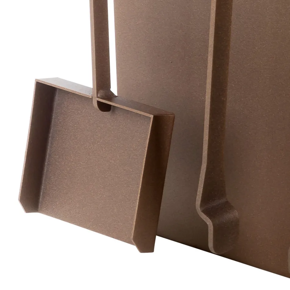 Stojak do drewna na opał z brązowej stali Wykonany we Włoszech z narzędziami - Volturno Viadurini